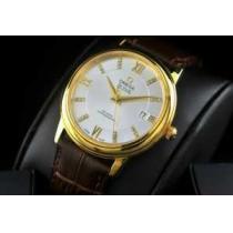 大人気 半自動卷 日本製クオーツ 2針 OMEGA オメガ  メンズ腕時計