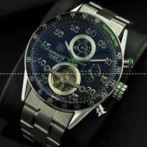 タグホイヤー【TAG HEUER】 メンズ腕時計 自動巻き 5針 トゥールビヨン 日付表示 月付表示 43.00mm ステンレス