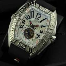 FRANCK MULLER フランクミュラー メンズ腕時計 自動巻き 2針 Tourbillon 夜光効果 50.20X43.20mm シルバー ラバー