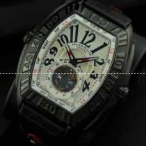 FRANCK MULLER フランクミュラー メンズ腕時計 自動巻き 2針 Tourbillon 夜光効果 レザー