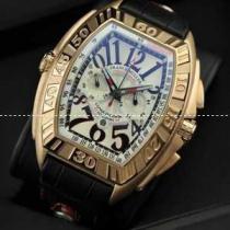 完売品　FRANCK MULLER  フランクミュラー メンズ腕時計 日本製クオーツ 5針クロノグラフ ゴールド