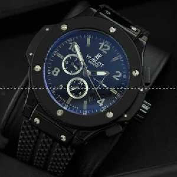 Hublotウブロ メンズ腕時計 自動巻き 6針クロノグラフ 日付表示 ラバー 46.00mm サファイヤクリスタル風防