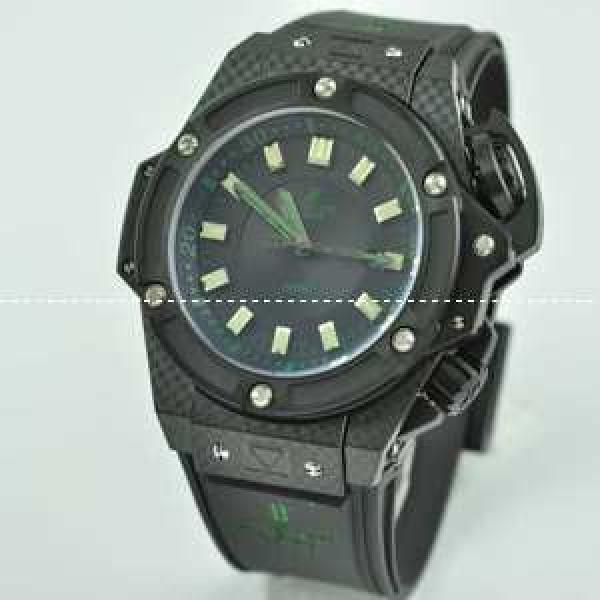 Hublotウブロ メンズ腕時計 自動巻き 3針クロノグラフ 日付表示 サファイヤクリスタル風防 BLACK 52MM ラバー