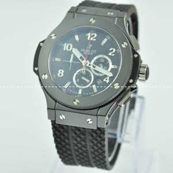 Hublotウブロ メンズ腕時計 日本製クオーツ 6針クロノグラフ 日付表示 52MM ラバー サファイヤクリスタル風防 セラミック