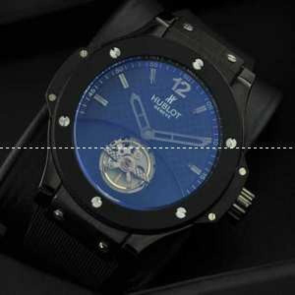 自動巻き 2針 Hublotウブロ メンズ腕時計 Tourbillon ラバー