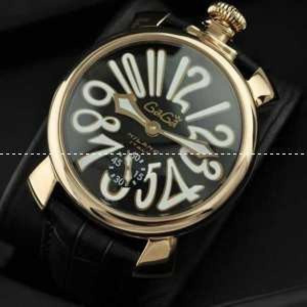 日本製クオーツ ガガミラノ腕時計 GaGaMILANO ホワイト インデックス