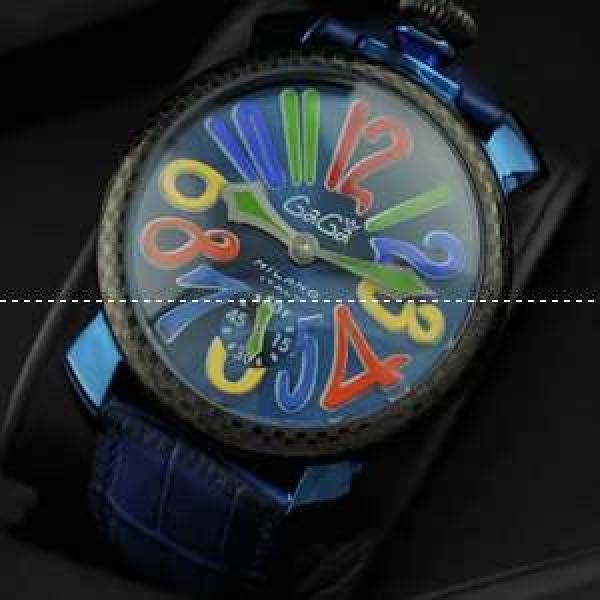 ガガミラノ腕時計 日本製クオーツ GaGaMILANO マルチカラーインデックス