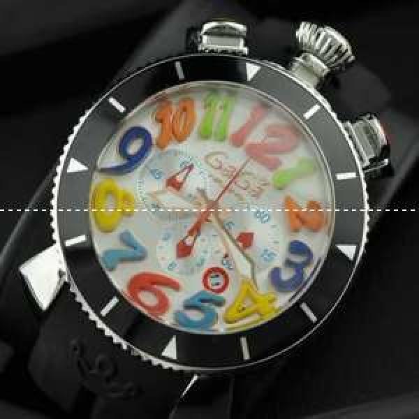 ガガミラノ腕時計 GaGaMILANO 日本製クオーツ ステンレス サファイヤクリスタル風防 6針クロノグラフ