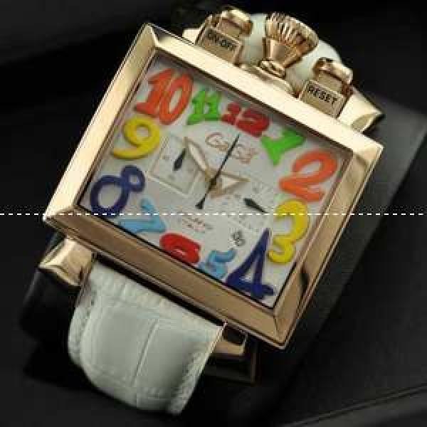 ガガミラノ腕時計 日本製クオーツ GaGaMILANO 5針 クロノグラフ/日付表示/夜光効果
