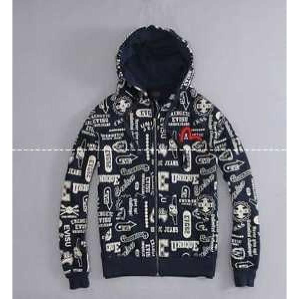 超人気美品  EVISU エヴィス パーカー ダークブルー