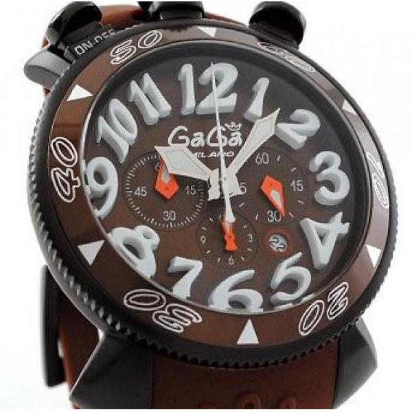 アクティブな印象ガガミラノコピー  クロノ MANUALE CHRONO ACCIAIO 48MM 6054.5 腕時計 メンズ