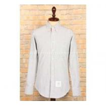 入手困難 2026-14秋冬新品 THOM BROWNE  長袖シャツ ボーダー柄