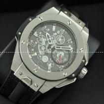 Hublotウブロ メンズ腕時計 日本製クオーツ　4針 日付表示 サファイヤクリ...