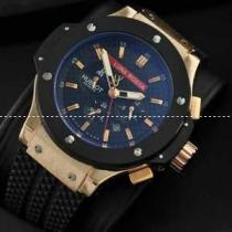 自動巻き Hublotウブロ メンズ腕時計  6針クロノグラフ 日付表示 ラバー 45.82mm サファイヤクリスタル風防