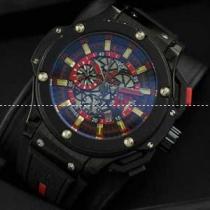 自動巻き Hublotウブロ メンズ腕時計  6針クロノグラフ 日付表示 ラバー...
