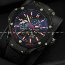 自動巻き Hublotウブロ メンズ腕時計  5針クロノグラフ 日付表示 ラバー 45.29mm BLACK サファイヤクリスタル風防