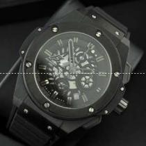 Hublotウブロ メンズ腕時計 日本製クオーツ 5針クロノグラフ 日付表示 ゴ...