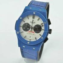 Hublotウブロ メンズ腕時計 日本製クオーツ 5針クロノグラフ 日付表示 サファイヤクリスタル風防 44MM ラバー
