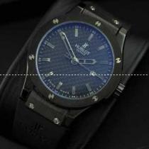 Hublotウブロ メンズ腕時計 自動巻き 3針クロノグラフ 日付表示 ラバー BLACK