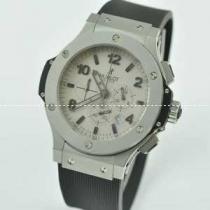 日本製クオーツ 6針 Hublotウブロ メンズ腕時計 日付表示 サファイヤクリ...