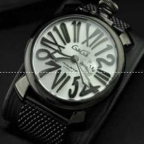 日本製クオーツ ガガミラノ腕時計 GaGaMILANO ブラック マルチカラーイ...