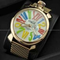 ガガミラノ腕時計 GaGaMILANO マヌアーレ クロノ 48 SS(PVD)...