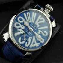 GaGaMILANO ガガミラノ腕時計 日本製クオーツ ブルー ベルト ホワイト...
