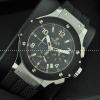 Hublotウブロ メンズ腕時計 日本製クオーツVK クロノグラフ 日付表示 サファイヤクリスタル風防 ラバー