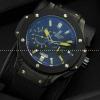 Hublotウブロ メンズ腕時計 自動巻き 5針クロノグラフ 日付表示 ラバー サファイヤクリスタル風防 ブラック