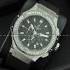 Hublotウブロ メンズ腕時計 日本製クオーツVK 日付表示 ラバー サファイヤクリスタル風防 ダイヤベゼル