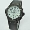日本製クオーツ 6針クロノグラフ Hublotウブロ メンズ腕時計 日付表示 サファイヤクリスタル風防 44MM ラバー BLACK