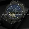 Hublotウブロ メンズ腕時計 自動巻き 5針 Tourbillon 日付表示 BLACK