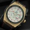 スイスムーブメンノ7750 Hublot ウブロ メンズ腕時計 F1 自動巻き 6針 日付表示  46MM ラバー ゴールド