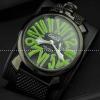 日本製クオーツ ガガミラノ腕時計 GaGaMILANO グリーン インデックス