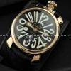 日本製クオーツ ガガミラノ腕時計 GaGaMILANO ホワイト インデックス