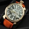 ガガミラノ腕時計 GaGaMILANO 日本製クオーツ  マヌアーレ クロノ 48 SS(PVD)  サファイヤクリスタル風防 クォーツ