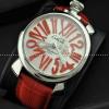 ガガミラノ腕時計 GaGaMILANO 日本製クオーツ マヌアーレ クロノ 48 SS(PVD) 男性用腕時計 サファイヤクリスタル風防 クォーツ
