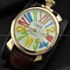 ガガミラノ腕時計 GaGaMILANO マヌアーレ クロノ 48 SS(PVD) サファイヤクリスタル風防 日本製クオーツ