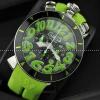 GaGaMILANO ガガミラノ腕時計 日本製クオーツ 6針 クロノグラフ/日付表示 グリーン インデックス