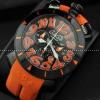 GaGaMILANO ガガミラノ腕時計 6針 クロノグラフ/日付表示 ステンレス/回転ベゼル ブラック ケース