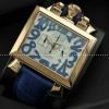 ガガミラノ腕時計 日本製クオーツ GaGaMILANO  サファイヤクリスタル風防  5針 クロノグラフ/日付表示/夜光効果 　ブルー