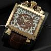 ガガミラノ腕時計 日本製クオーツ GaGaMILANO  サファイヤクリスタル風防  5針 クロノグラフ/日付表示/夜光効果
