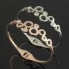 秋冬 2026 新品 BVLGARI ブルガリ ダイヤモンド 英字バングル 2色可選
