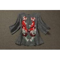 VOGCH 希少価値大！刺繍 ラシャシャツ上着 8403