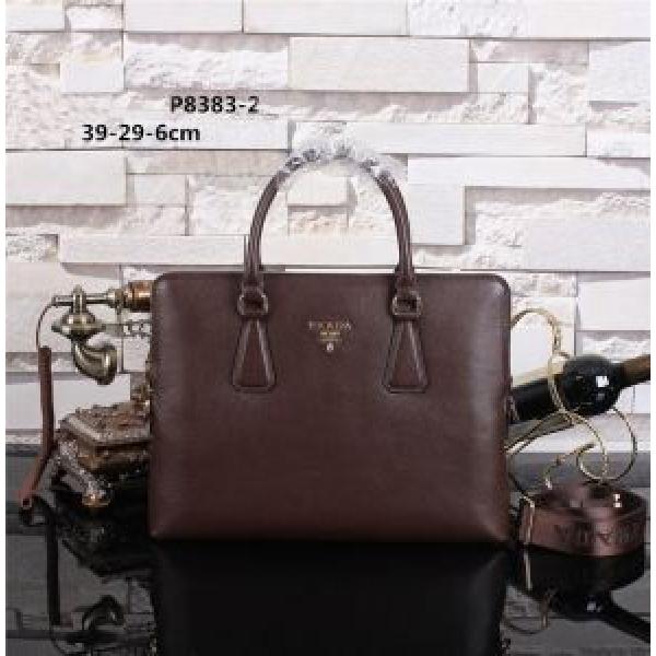 2026 超人気美品◆PRADA プラダ メンズ用 手持ち&amp;ショルダー掛け P8383-2