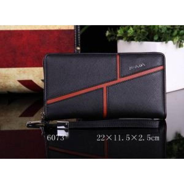 2026 新入荷 PRADA プラダ ファスナー開閉 財布メンズ 6073