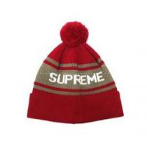 2026FW Supremeシュプリーム ニットキャップ偽物  レッド×コーヒー