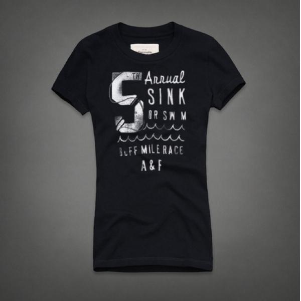 シンプルでお手軽なアバクロンビー&フィッチ伸縮性の高い半袖Tシャツ