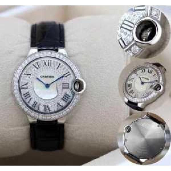 完売品！ 2026 CARTIER カルティエ サファイヤクリスタル風防 35mm 女性用腕時計 7色可選 2203800