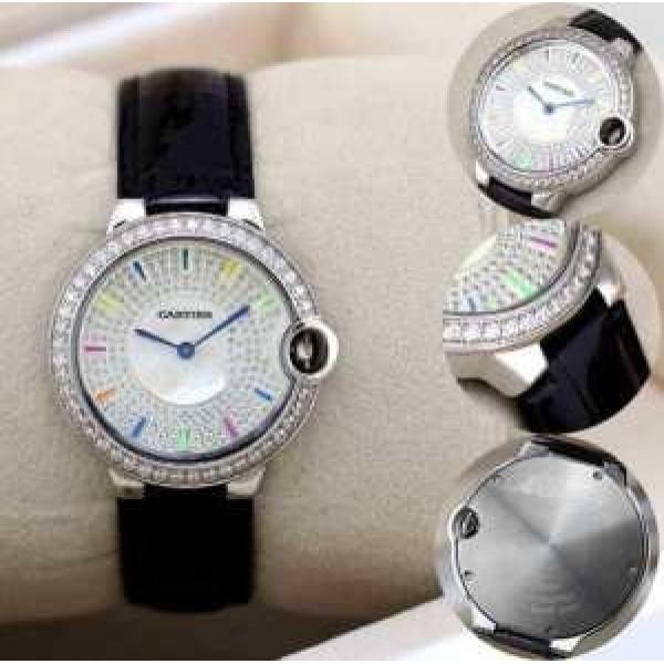 大特価  2026 CARTIER カルティエ サファイヤクリスタル風防 35mm 女性用腕時計 6色可選 2203800
